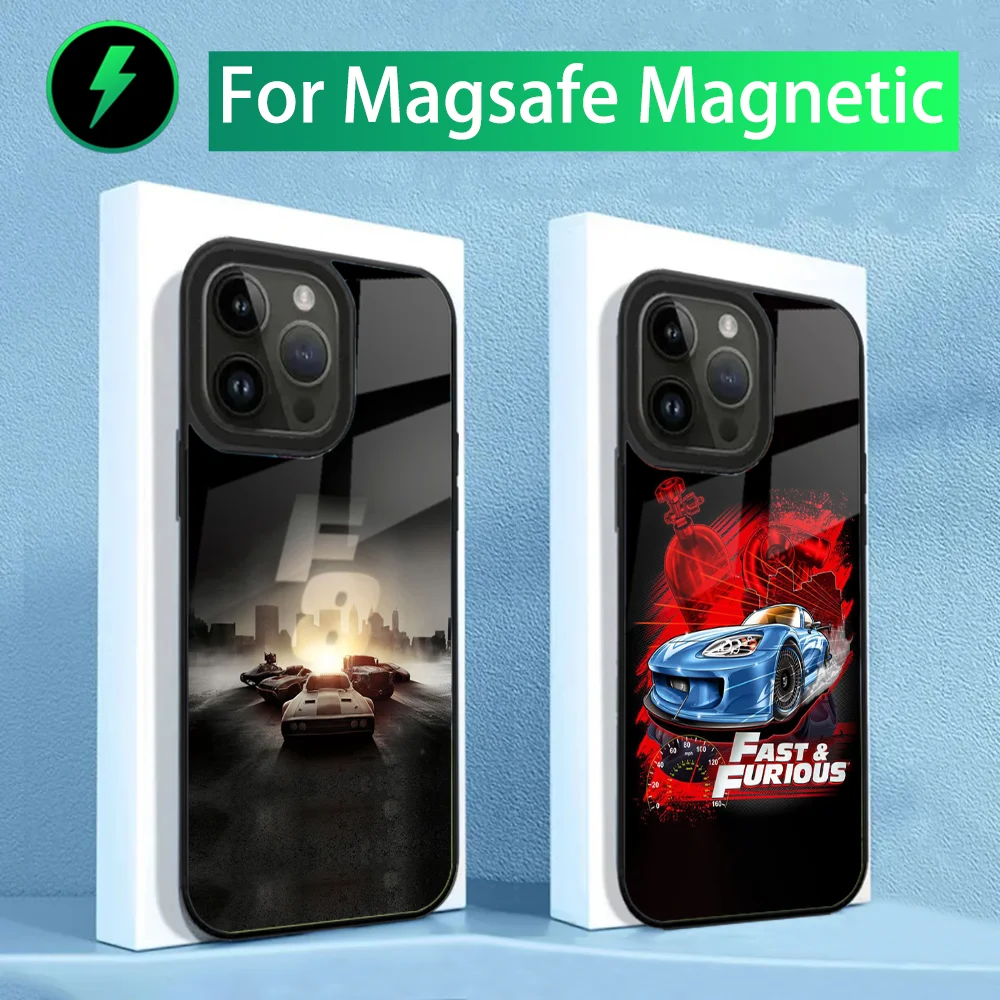 Movie F-Fasts And F-Furious Phone Case For iPhone 15,14,13,12,11,Plus,Pro,Max Mini Magsafe Magnetic Wireless Charging