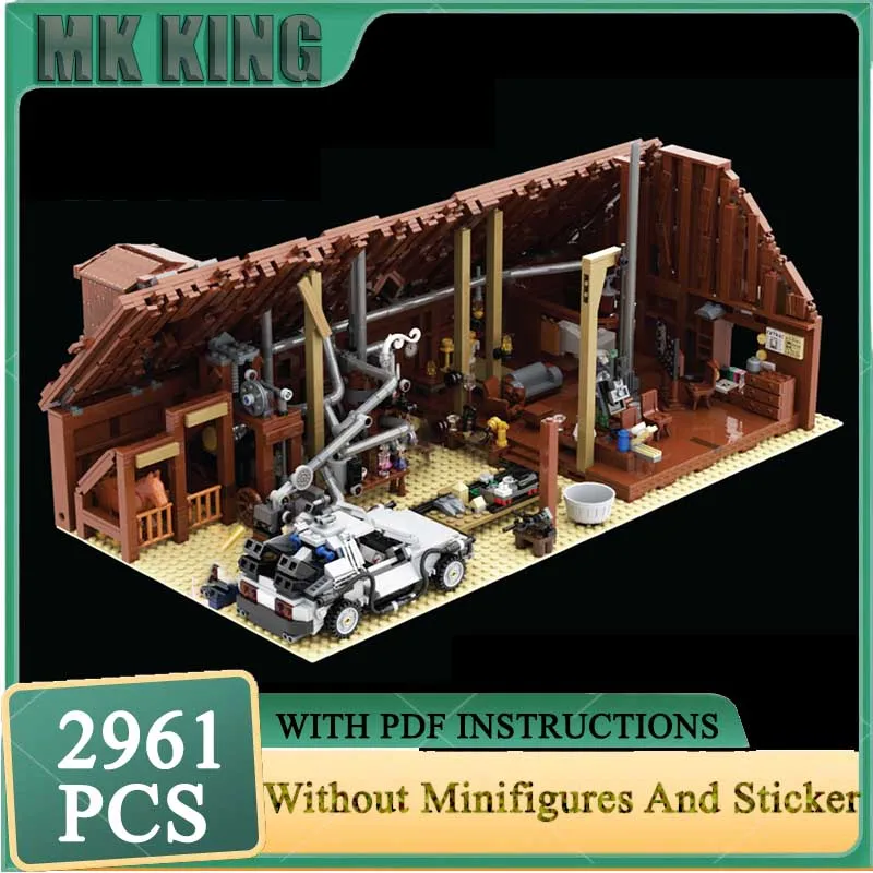 

Medieval Castle Model Moc Building Blocks Doc's Barn in 1885 Model Technology Brick DIY Assembly Construction Toy Holiday Gifts