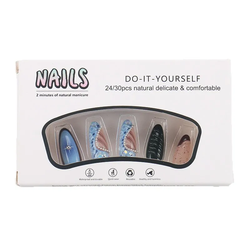 

Кусок ногтей для дизайна ногтей. Носимый океанский ветер. Трехмерная металлическая линия. Узор ракушки. Съемный носимый кусок ногтей.