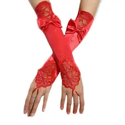 Lace Beads Wedding Bridal Gloves Women 1920s Tea Party Halloween Costume Flapper Gloves Church Dinner Opera Gloves Search this