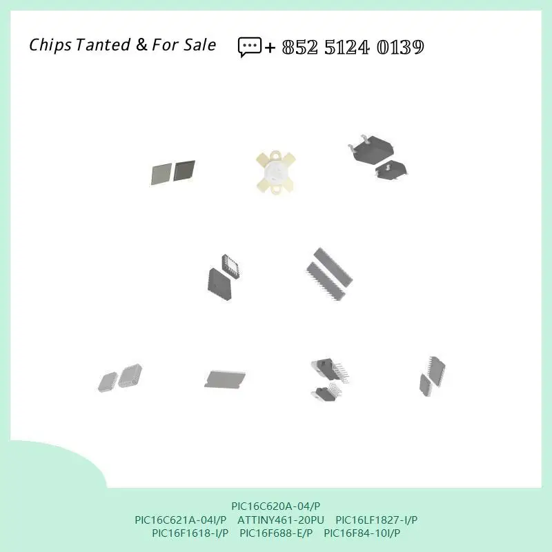 PIC16C620A-04/P PIC16C621A-04I/P ATTINY461-20PU PIC16LF1827-I/P PIC16F1618-I/P PIC16F688-E/P PIC16F84-10I/P