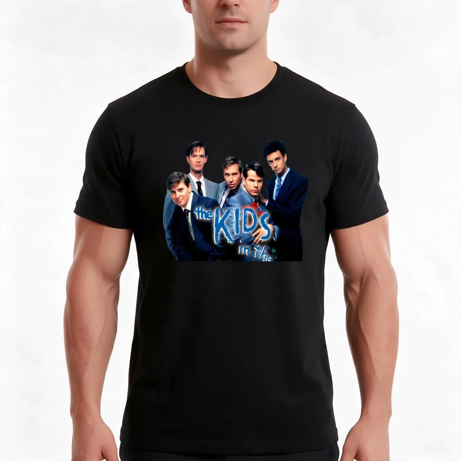 kids in the hall 1 T-Shirt, Summer Casual Cotton Tee, Oversized Streetwear Tops, Vintage Graphic Print, Loose Fit Short Sleeve