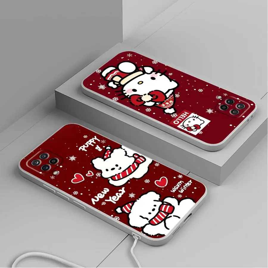 Cute Character Christmas Case for Samsung Galaxy A30s A05 A71 A73 A02s A50 A56 A03 A04 A06 A20s A53 Soft Cover #3