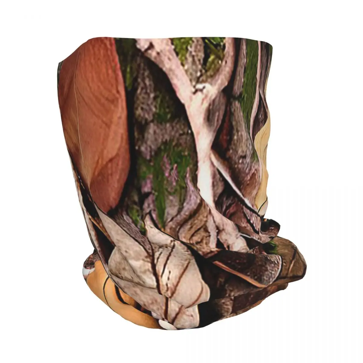 Tree Hunting Camo Leaves Sticks And Bark Camoflouge Bandana Neck Cover Mask Scarf Multifunction Headwear Beanies Hat All Season