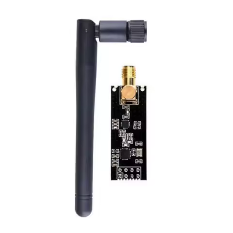 1/2Pc NRF24L01+PA+LNA Wireless Transceiver RF Transceiver Module with SMA Antenna 2.4G 1100m Compatible for Arduino Raspberry Pi