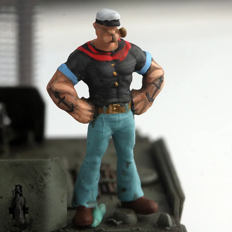 

1:72 Scale Resin Spinach Sailor 1-person Scene Accessory Model Adult Toys Classics Nostalgia Gifts Souvenir Static Display