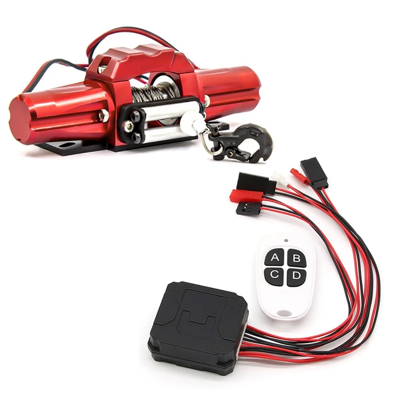 

Double Motor Metal Automatic Winch For 1/10 RC Crawler Car Axial SCX10 TRAXXAS TRX4 RC4WD D90 Upgrade Parts Accessories