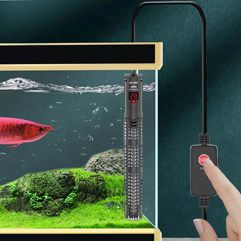 水族館用水中ヒーター デジタル表示 魚タンク用ヒーターロッド - Marine Aquarium Heater のレビューと価格
