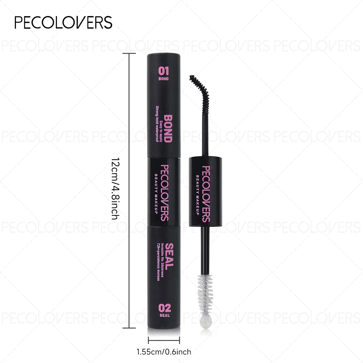 1PC Colla per ciglia ad asciugatura rapida Legame e sigillo o rimozione Colla per ciglia a doppia testa Rinforzamento impermeabile Trucco per ciglia finte