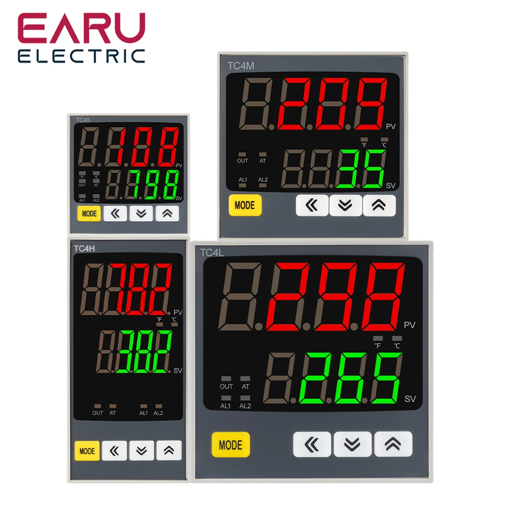 EARU Digital PID Programmable Temperature Controller Thermostat  Relay SSR Voltage Output for Heat Cool Instrument Thermocontrol