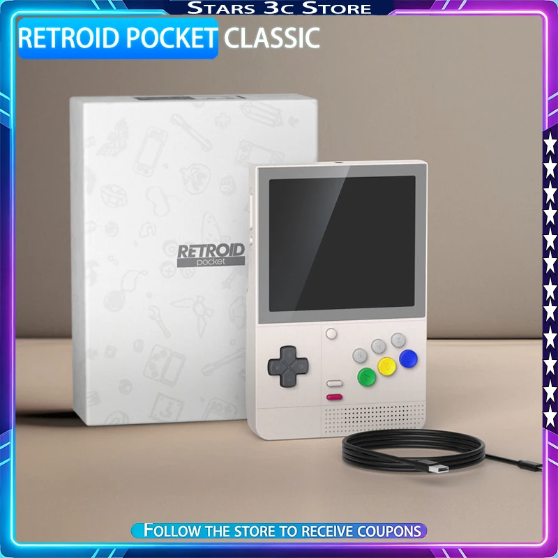 Retroid Pocket Classic Retro Handheld Game Console with G1ge