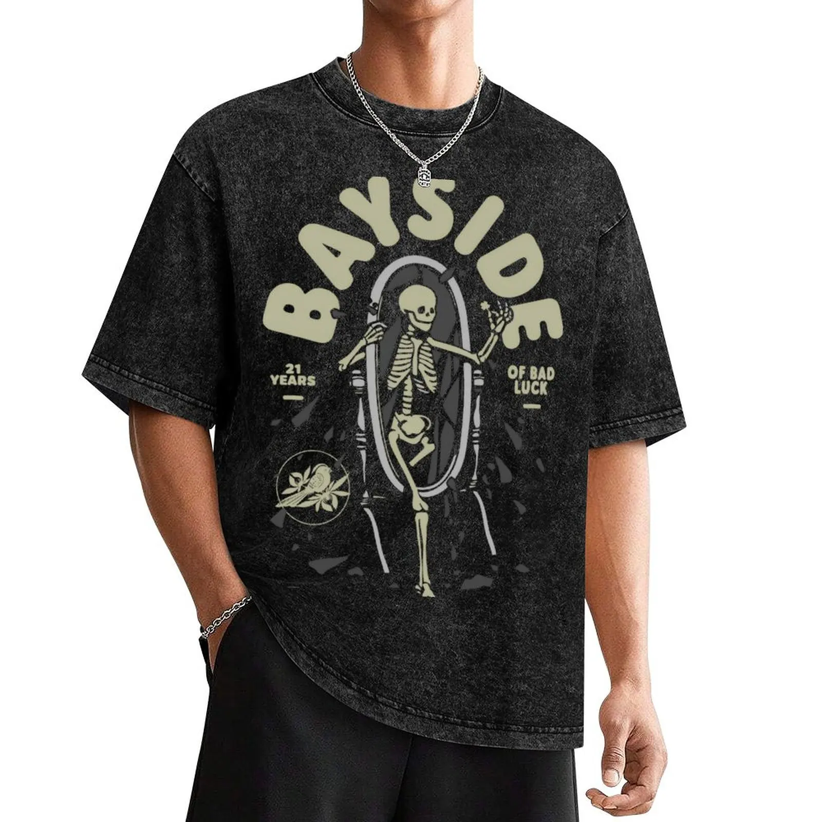 Bayside Of Bad Luck T-Shirt hippie clothes street wear clothing for men