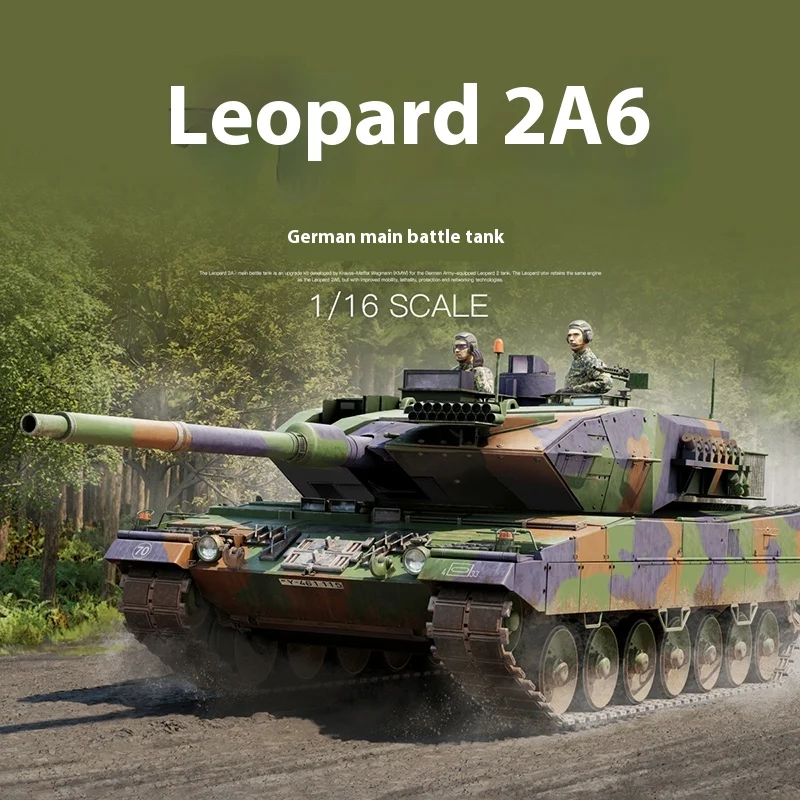 

Small Hand 1/16 German Leopard 2a6 Main Battle Tank Military Model Assembly Kit Handmade Diy Puzzle Toy Focus Exercise