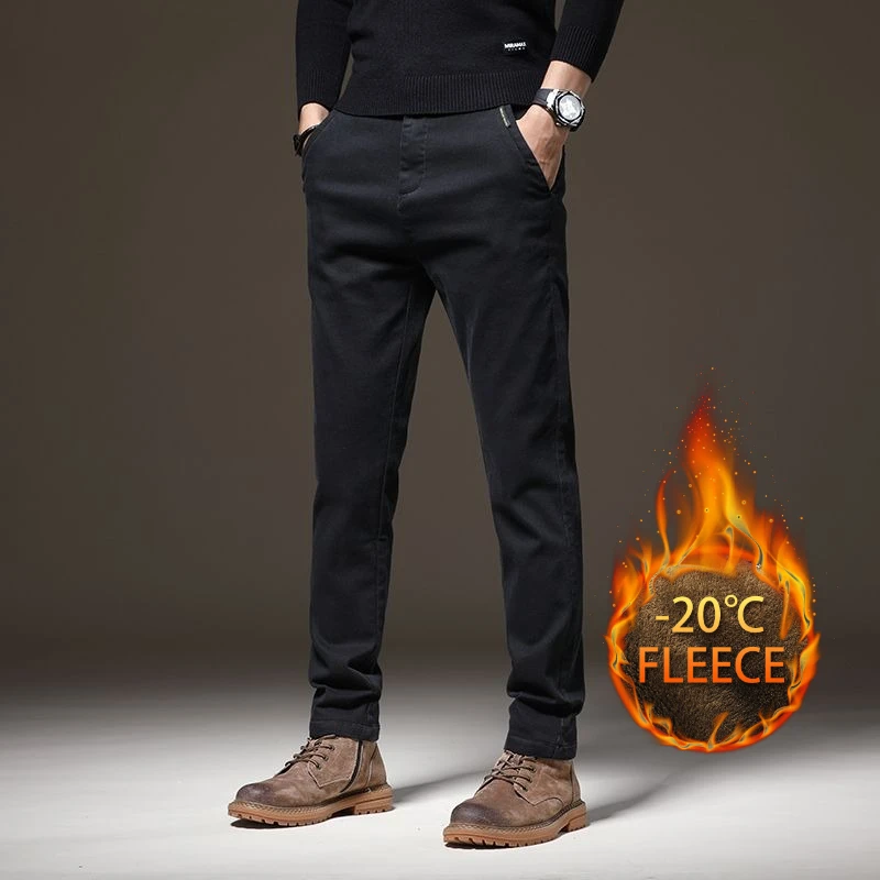 

Осень/зима, мужские имитационные джинсы, мужские плюшевые брюки с прямыми штанинами, брюки с имитацией коровы, со всеми видами подходящих