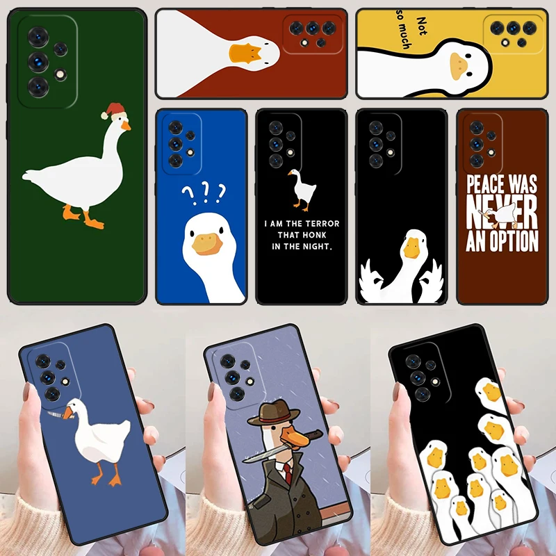 Untitled Goose Game For Samsung Galaxy A52 A72 A73 A20e A21S A50 A70 A11 A12 A42 A31 A40 A51 A71 A32 A80 A91 Phone Case Cover