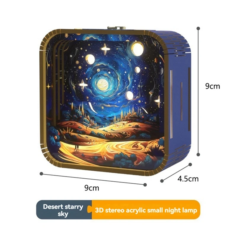 TKOH-Touch Hand Cartoon Luci d'atmosfera stereo in legno fai-da-te Regali per la stagione di laurea Regali per luci notturne