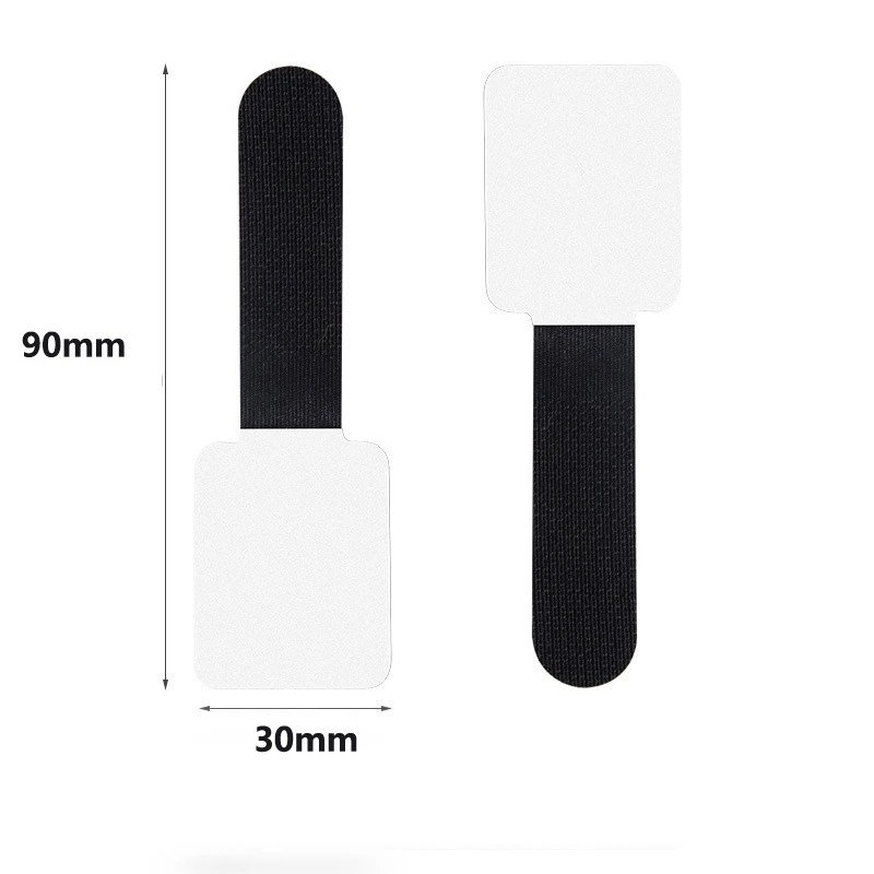 شريط منظم سحري مع لاصق - شرائط إدارة الأسلاك لشحن الكابلات وتنظيم كابل البيانات لأساسيات المكتب