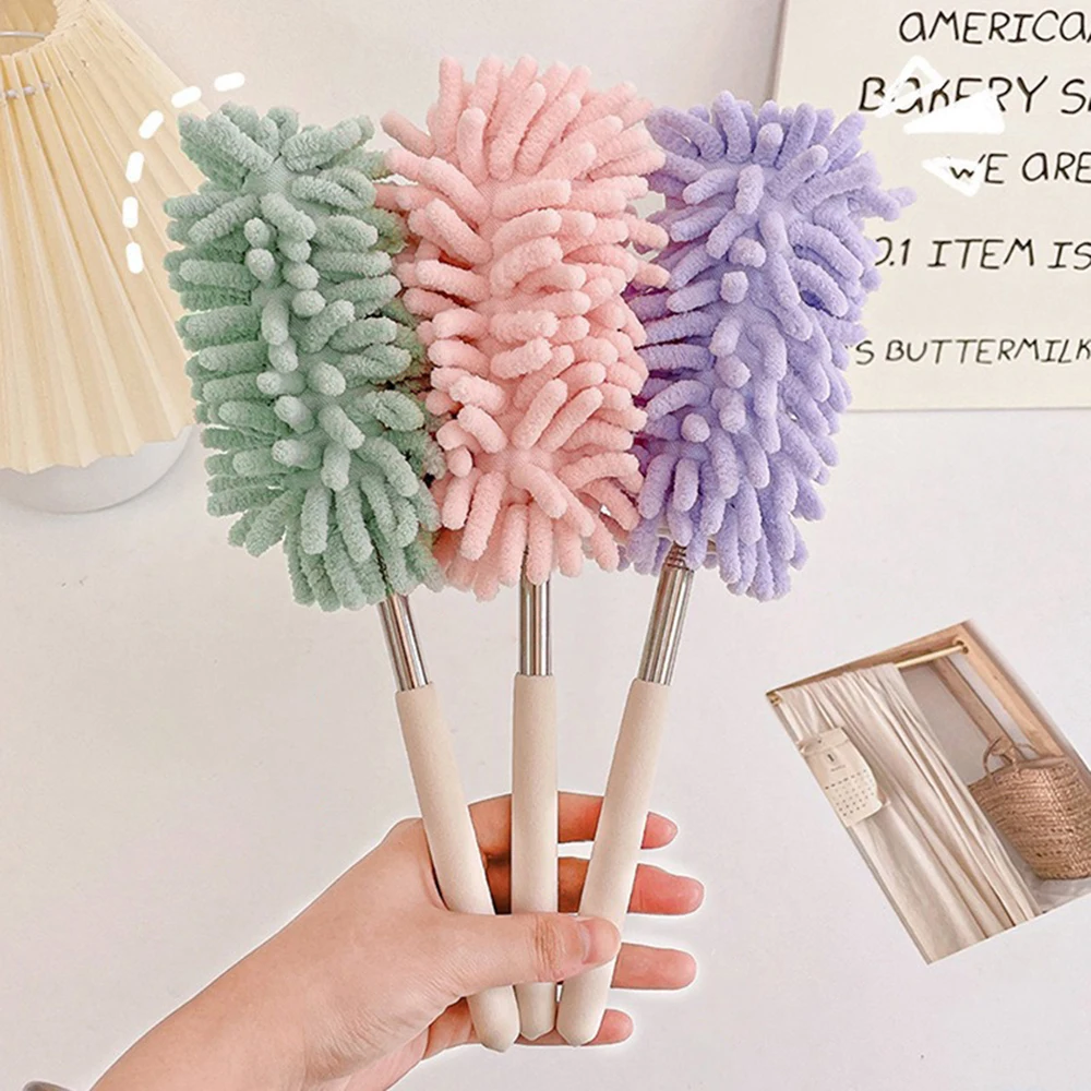 1PC Household Feather Duster Retractable Dust Removal Brush Cleaning Brush Sweeping Dust Adsorption Brush image 2