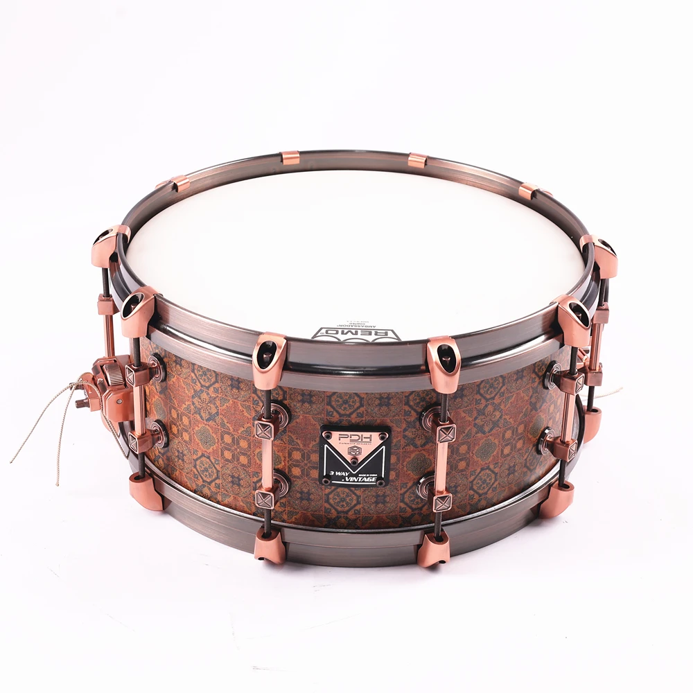 

Малый барабан из березового дерева 14x6,5, профессиональный малый барабан из натурального пробкового лака, яркий и чувствительный для записи, поп- и джазовой музыки