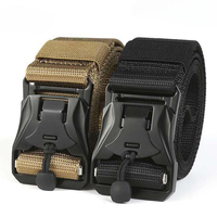 Outdoor Tactical Belt Mens Adjustable Work Belts High Quality Canvas Belt Military Training Nylon Belt