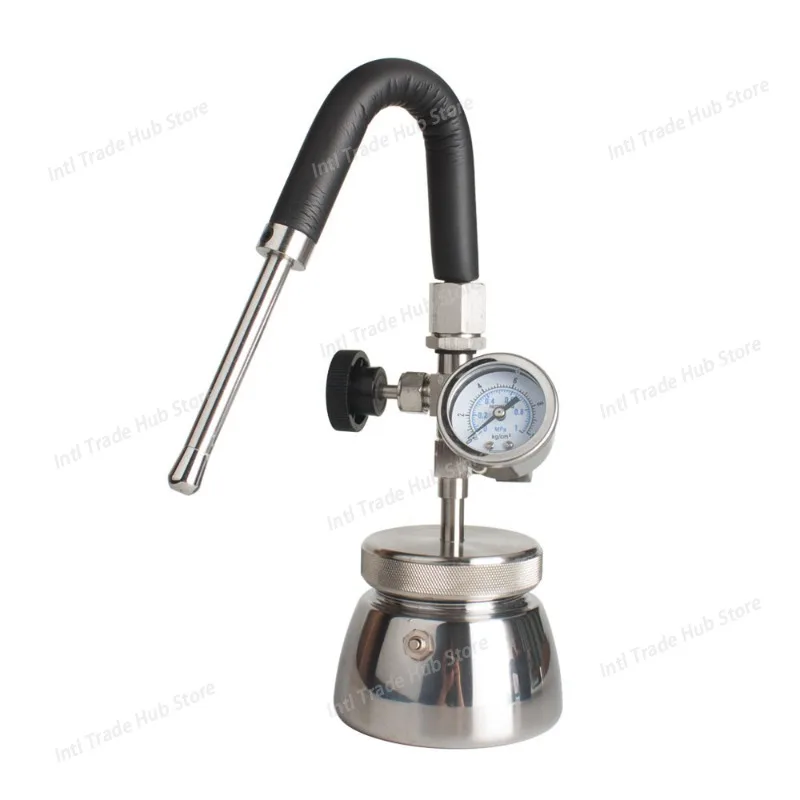 Stainless Steel Small Steam Milk Mixer (double-valve Moka Pot) Steam Milk Mixer Pot