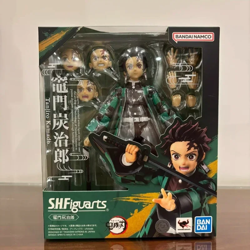 100% Original Bandai SH Figuarts SHF Tanjiro Kamado Action Figures Anime Model Toys Figura Pvc Gifts Collection In Stock