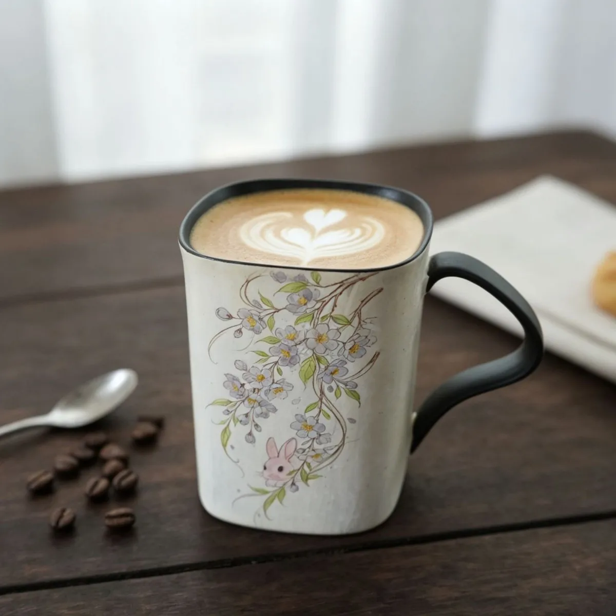 Hand Painted Ceramic Mug Office Home Drinking Cup Hot Sale Creative Gift Box With Handle Heatproof
