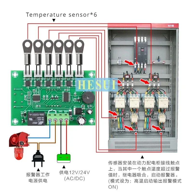 XH-W1341 High temperature protection switch