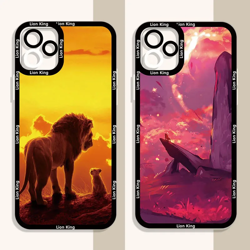 Lion King Simba Timon Case for Realme GT Neo 2 3 5 7 7i 8 8i 9 Pro Plus C11 C15 C2 C20 C21 C21Y C31 C35 Silicone Clear Cover