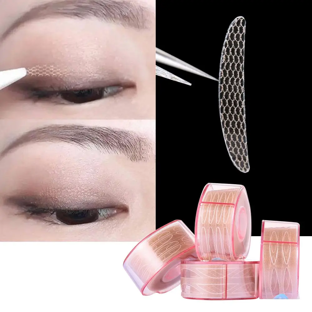 Waterproof Beauty Make up tool Lace Fiber Natural Double-fold Eyelid Lifting Tape Eyelid sticker Ultra Invisible