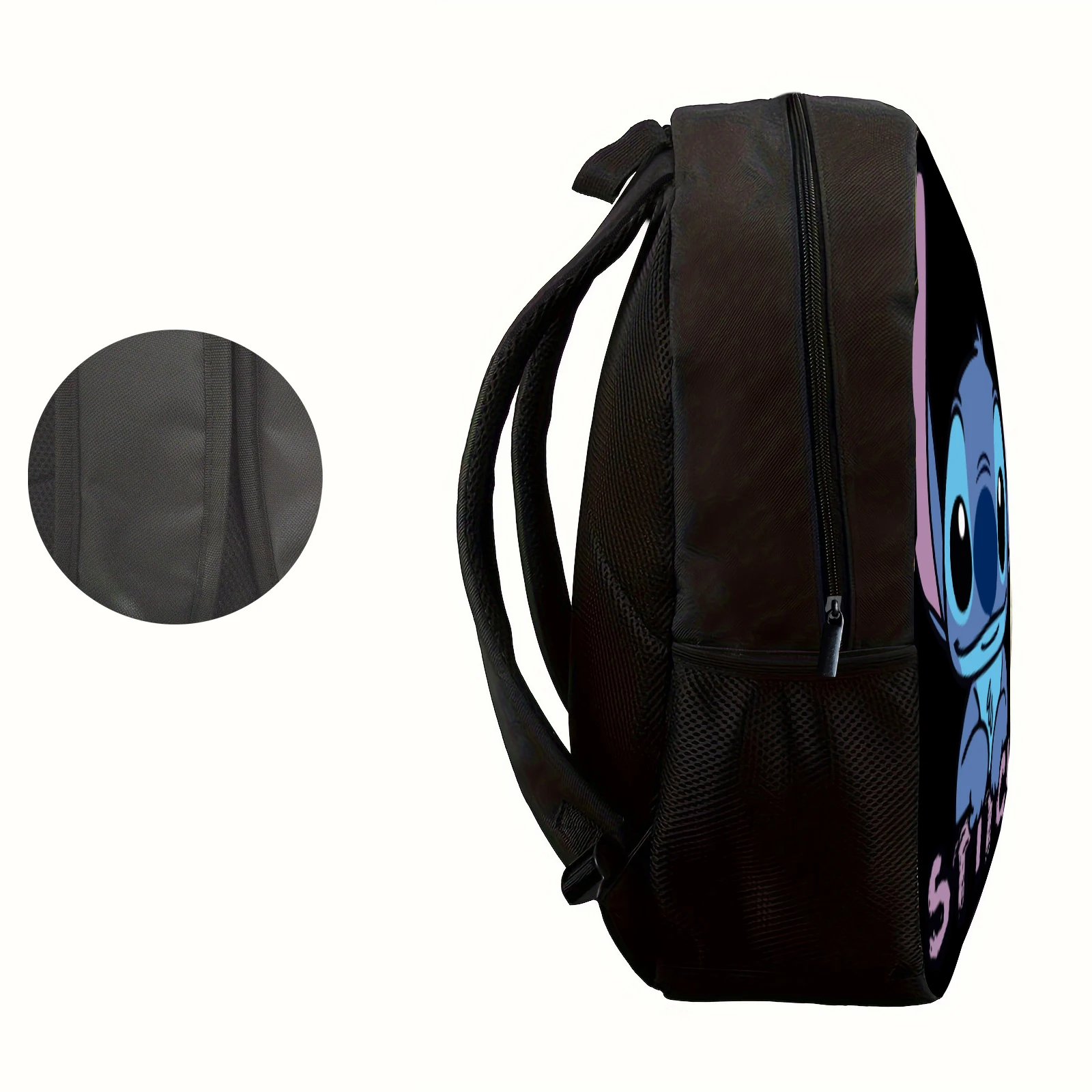 1pc cute Stitch printed backpack, student backpack, suitable for travel, daily commuting