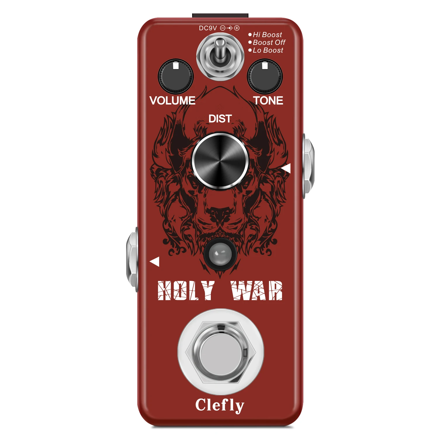 

Clefly LEF-305 Heavy Metal Distortion Pedal Holy War Analog Dist Pedal for Electric Guitar Classic 80's Metal Sound True Bypass