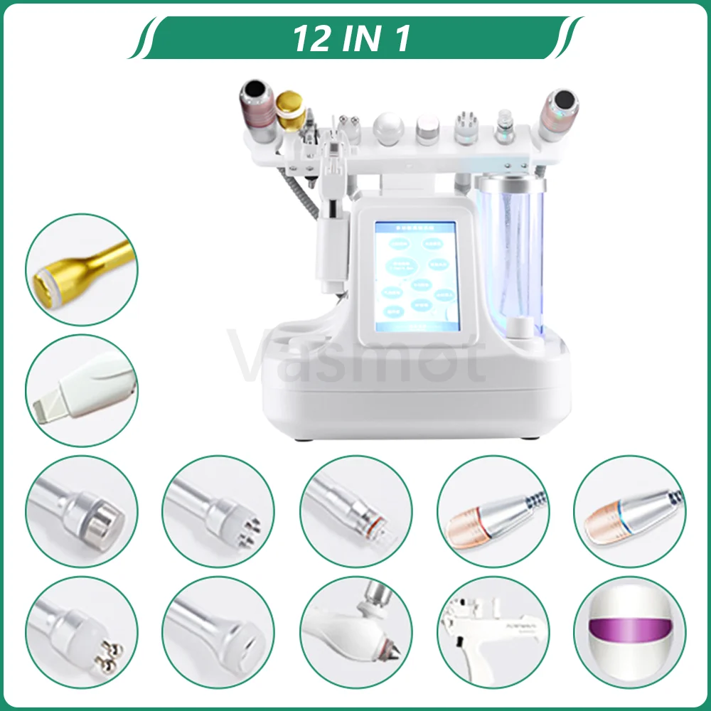 Waterstof Zuurstof Kleine Bubble Facial Uitgebreide Beheer Machine Ultrasone Reiniging Scheppen Mee-eter Zuurstof Injectie