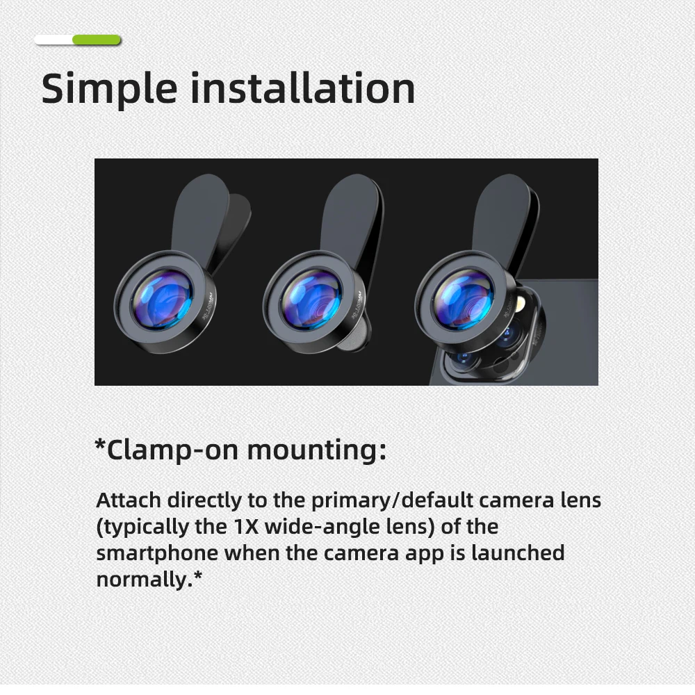 PICKOGEN 120MM Macro Lens, Professional 4K HD 10x Super Macro Universal Clip Camera Photo Lens for iPhone Samsung Andriod