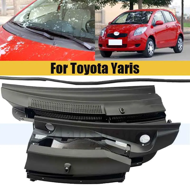 

1 Set Side Cover of Wiper Ventilation Network Guide Plate For Toyota Yaris Foam Block Lower Corner of Front Windshield