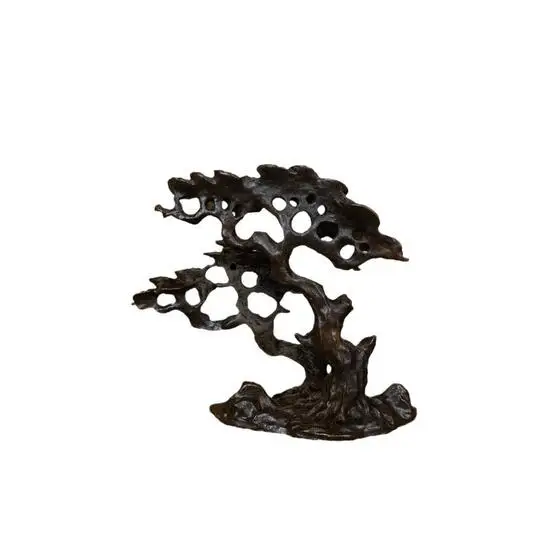 

Antique bronze welcoming pine ornaments, vintage new Chinese style home turtle office decoration