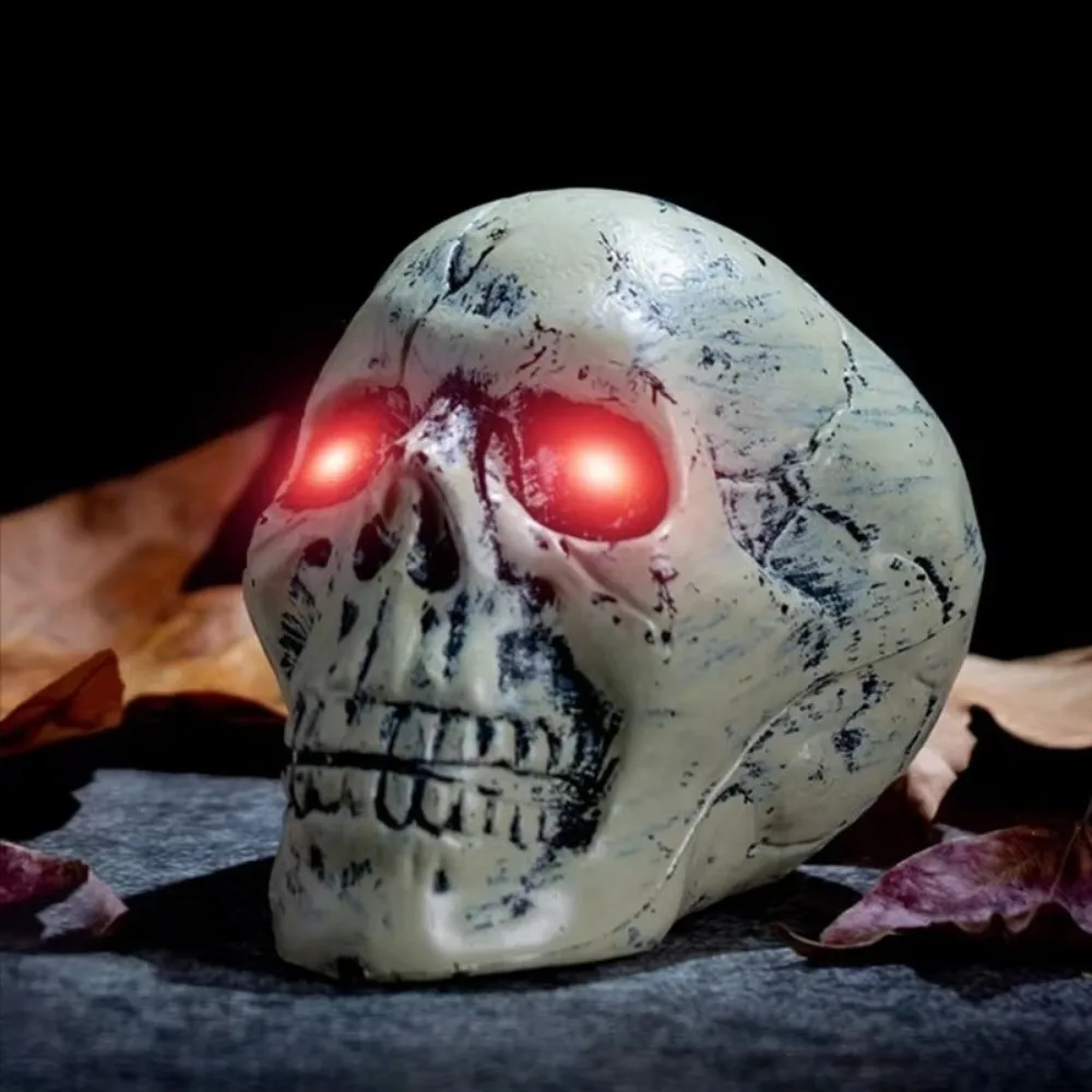 2026 Halloween Led ojos brillantes luz temporizada ojos de esqueleto cadena de luz LED decoración impermeable tira de luz Horror DIY ojos