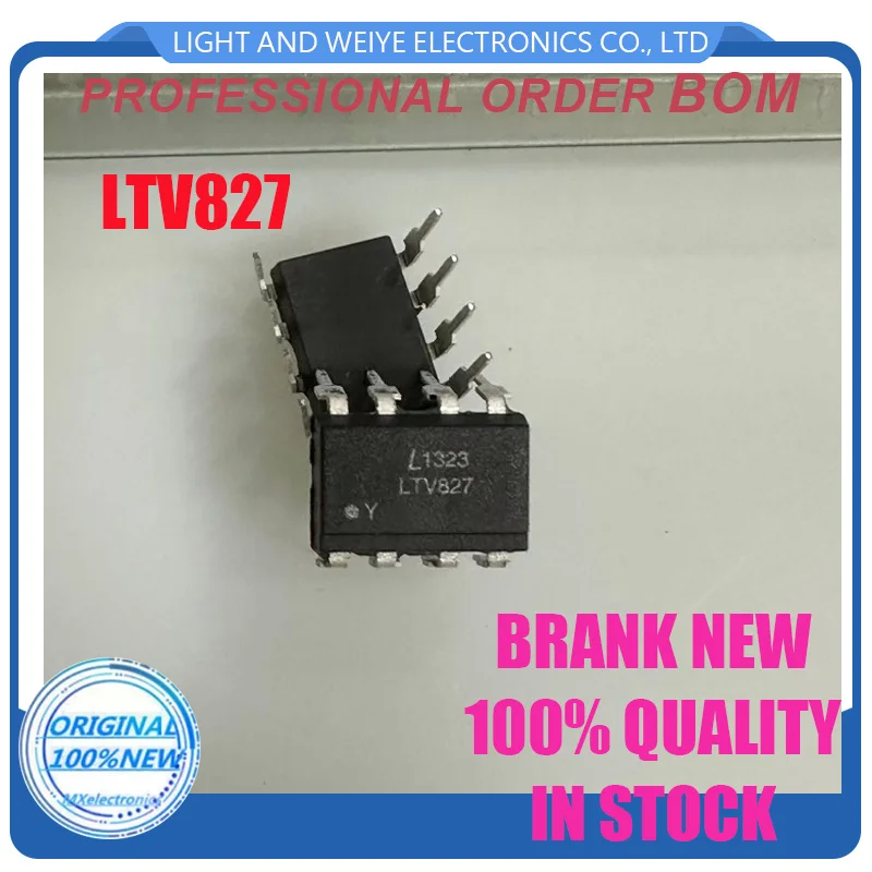 10PCS LTV-827S-TA1 LTV827 SOP-8 Optical coupler isolator new original
