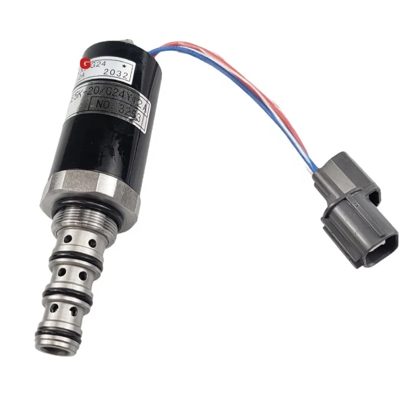 JUYULONG is suitable for SK200-2-5 G24Y12A excavator rotary motor rotary pump brake solenoid valve YN35V00005F2