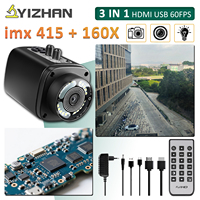 3IN1 Unlimited Visual Range Electronics Digital Microscope Camera  4K HDMI USB Imx415 160x Lens + Light 3840x2160 Remote Control