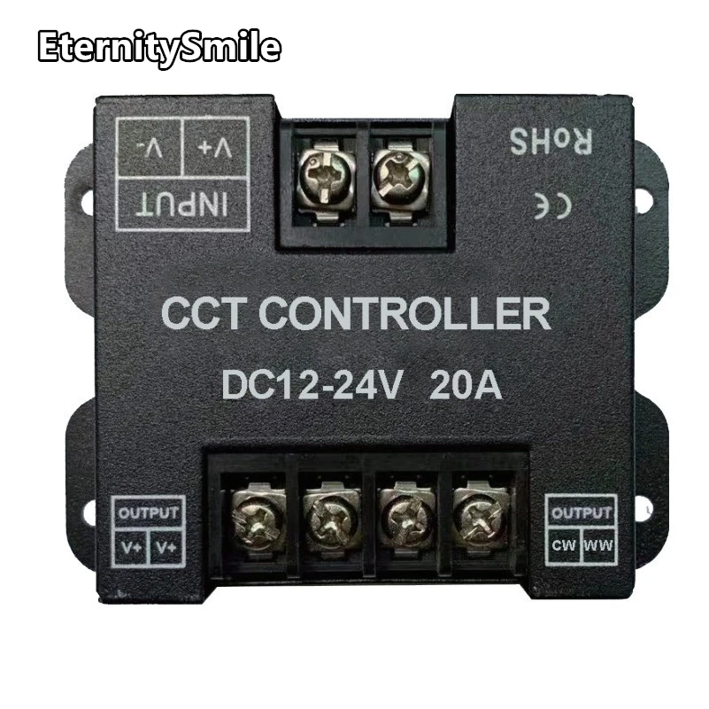 30a High Power Ijzer Shell Rgb Cw Kleur Led Dimmer Controller DC5-24V 150W 350W Rf Full Touch Draadloze Afstandsbediening Paneel