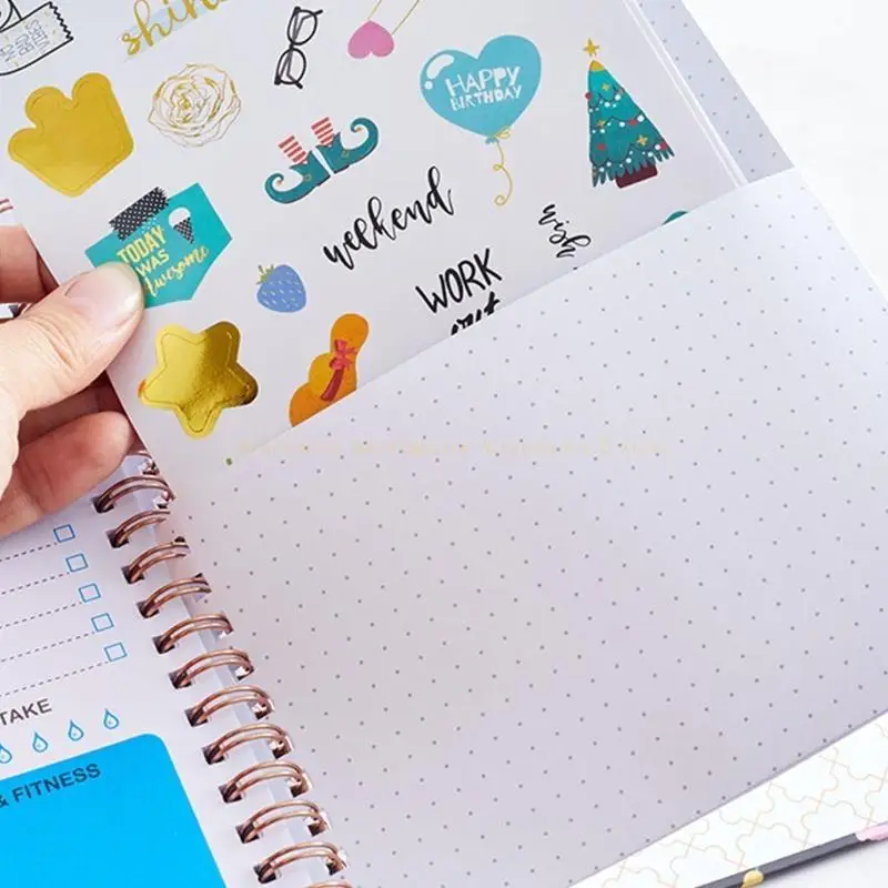 

Planner Leather Journal Notepad Business Notebook Daily Weekly To-do-list
