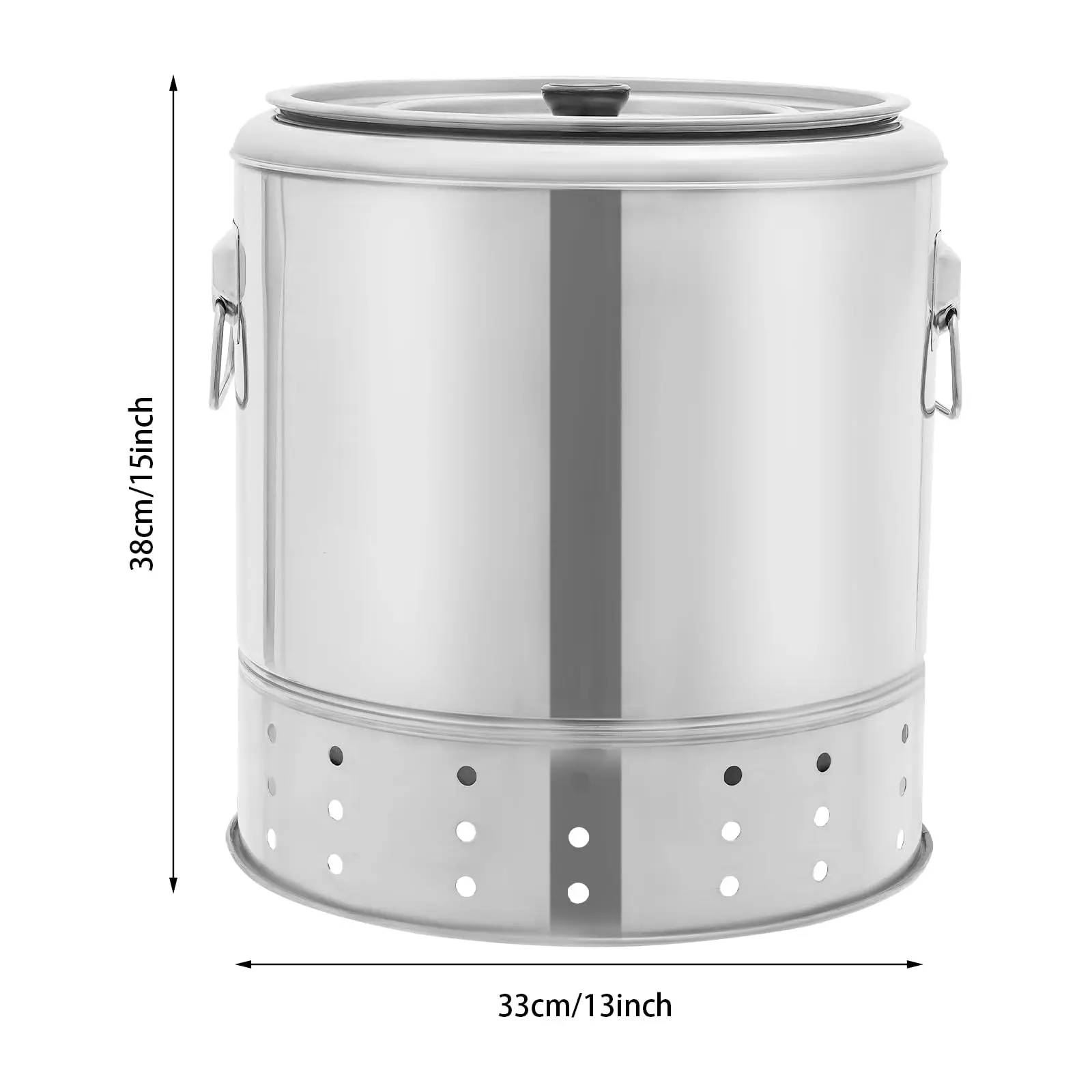 20 Skewers Bbq Barrel Smoker Grill Stainless Steel Portable Compact Bbq Charcoal Grill, Barrel Charcoal Grills with Complete Acc