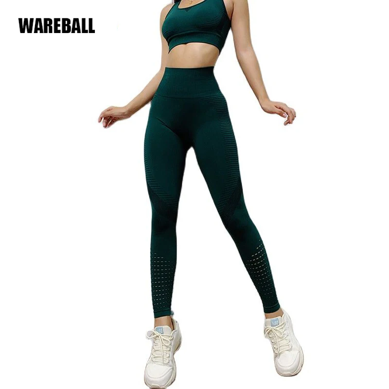 S-XL Yoga Sets Women Sports Suits Seamless Running Fitness Gym Pants High Waist Straps Sport Leggings High Elasticity Bra Pants