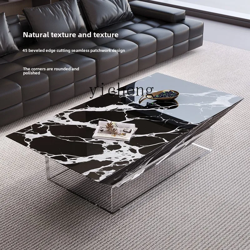 XL coffee table living room acrylic suspension art high-end household coffee table