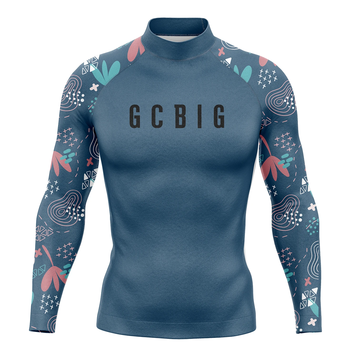 GCBIG Surfing suit men's split jellyfish suit swimwear quick drying sunscreen tight fitting suit professional fitness suit