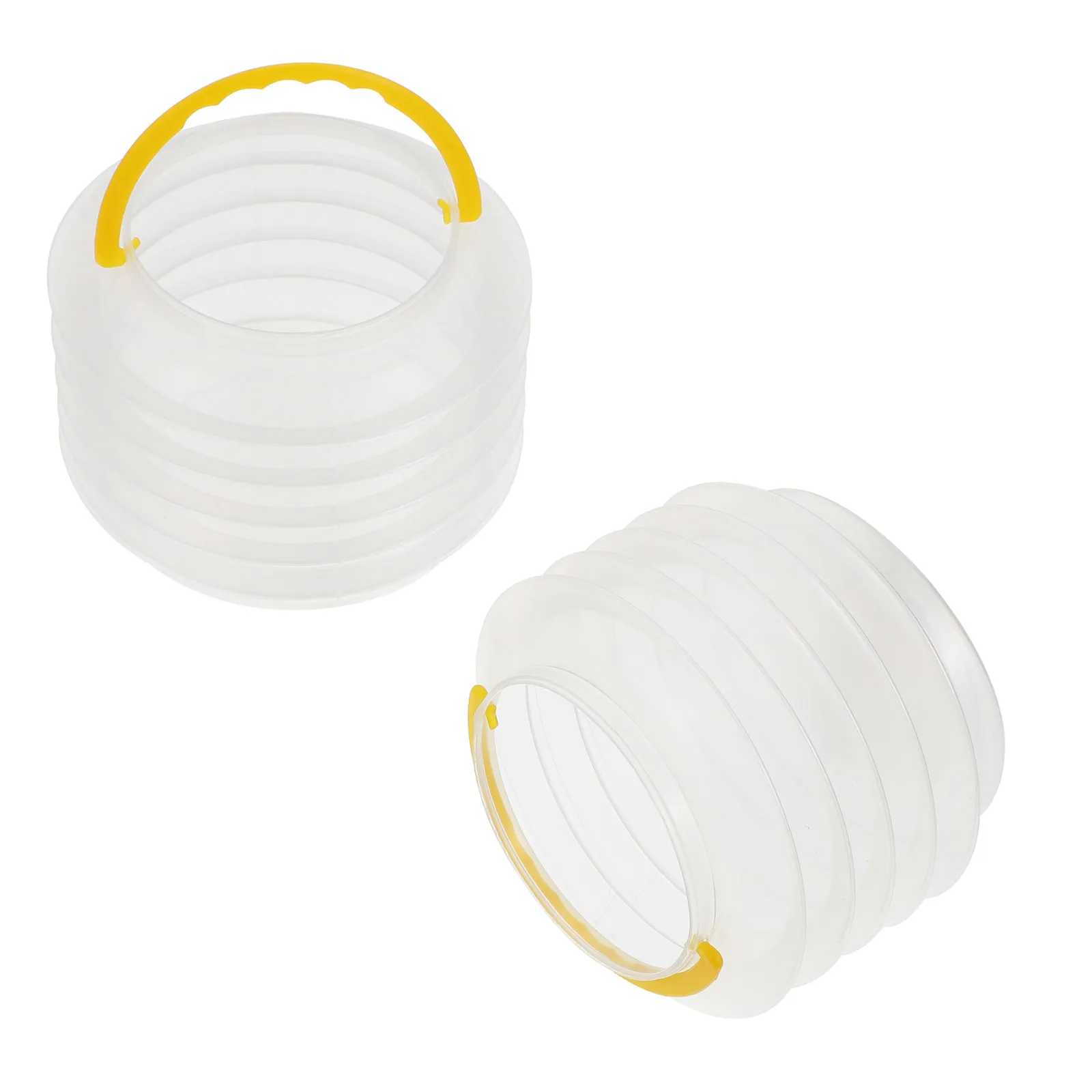 2Pcs Portable Brush Washing Bucket Folding Collapsible Art Pen Cleaner Painting Tool Holder for Artists Outdoor Sketch