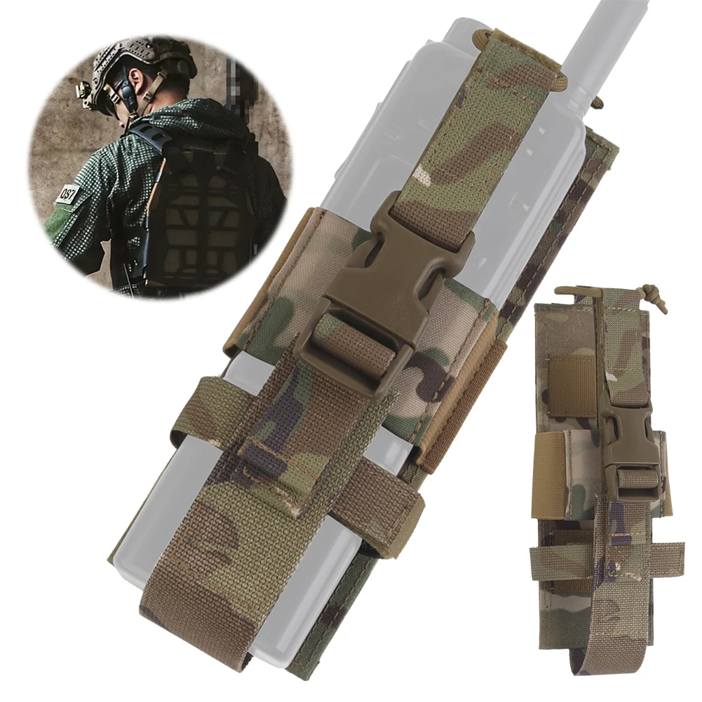 Walkie Talkie Waist Pack Adjustable Radios Belt Bag Wear-Resistant Molle Radio Holster Hunting Outdoor Accessories