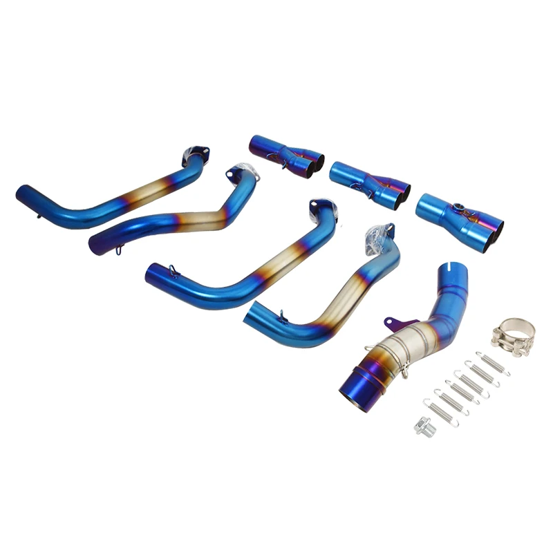 Motorcycle Exhaust System Front Link Pipe Connecting 51MM Muffler Moto Slip On For KAWASAKI Ninja Z1000 Z1000SX 2010 - 2020