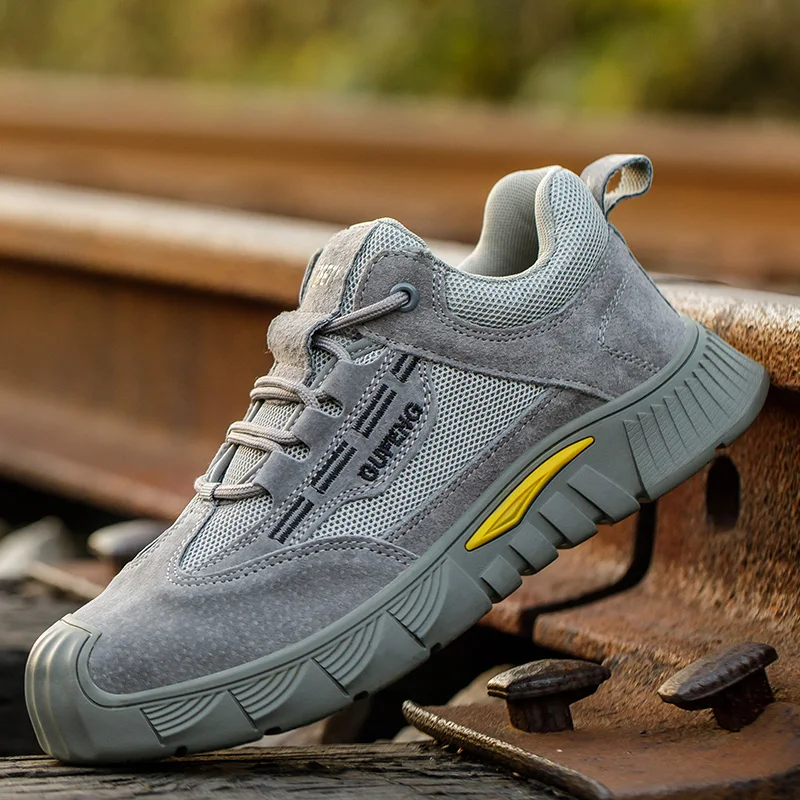

Men's Labor Protection Shoes with Steel Toe, Anti-Smash, Anti-Puncture, Insulated, Suitable for Construction Sites, Breathable,